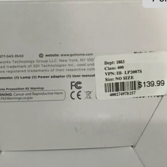 iHome Large LED Desk Lamp with 2-USB Charging Dim - Picture 7 of 8